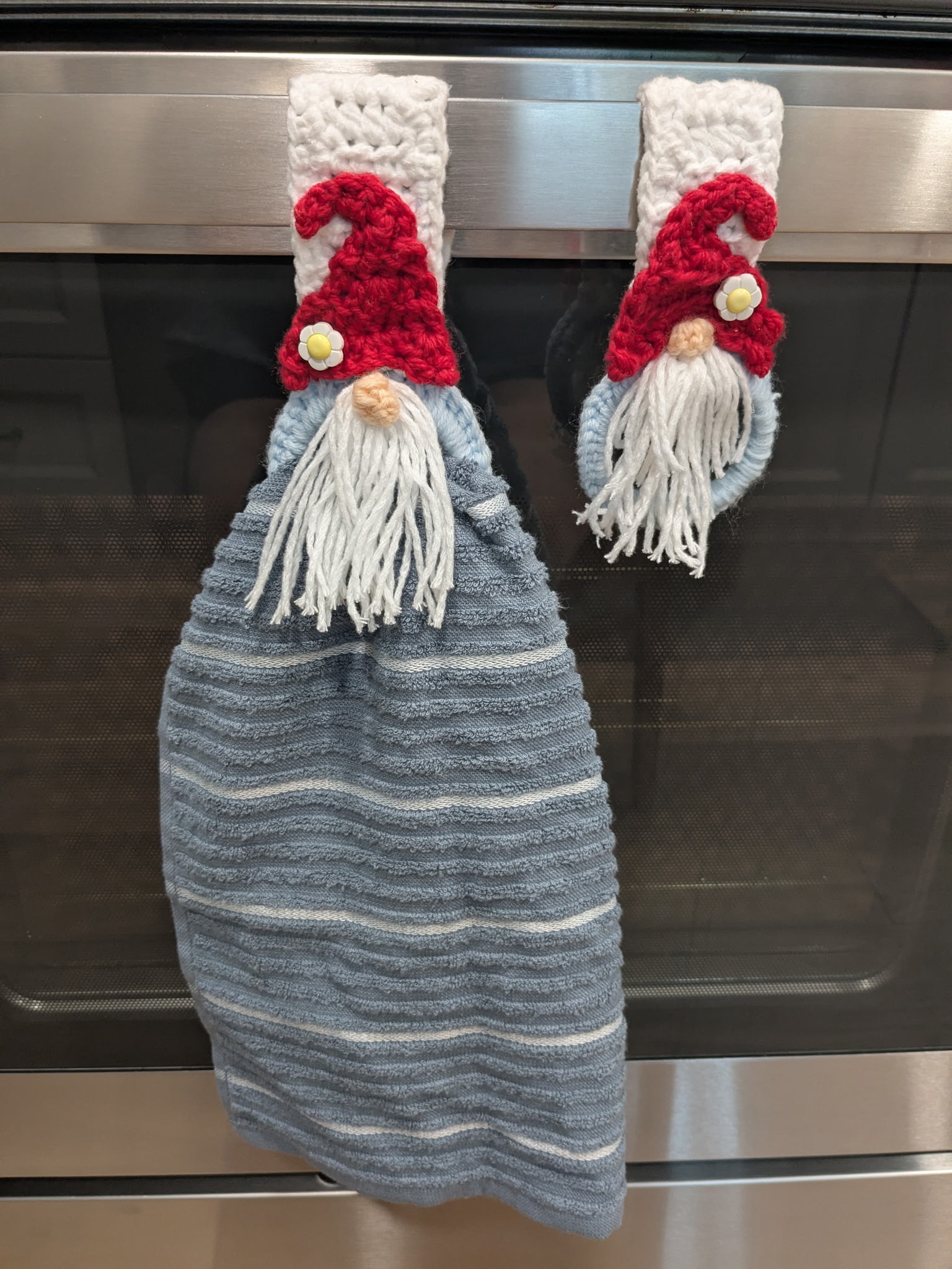 Crocheted hat.